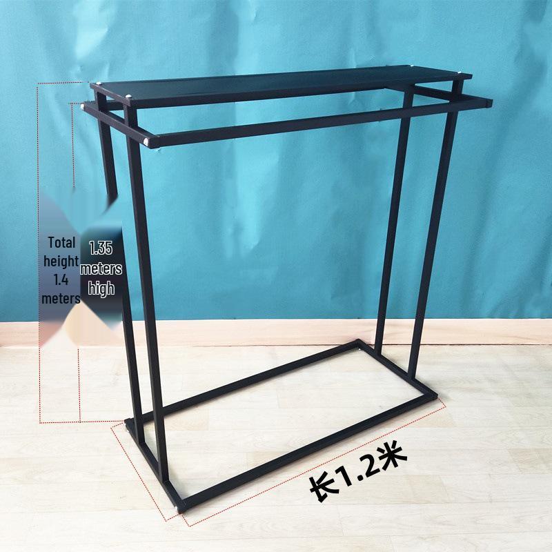 Island Clothing Display Rack for Men and Women - Double Row, Double Bar, Floor Standing