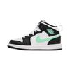 Air 1 Mid PS Green Glow Kids Sneakers Black White DQ8424-103
