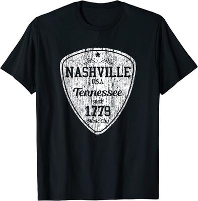 Gitarrenplektrum Nashville Country Music City Unisex T-Shirt