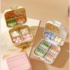Portable Pills Organizers Travel Friendly Mini Size Leak Proof Compartments for Daily Medication Storage