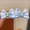 2PCS Children's Hair Hairpin Headwear, Sweet Three-dimensional Crown Clip for Baby Girls, Princess Mesh, Bow Hair Clip