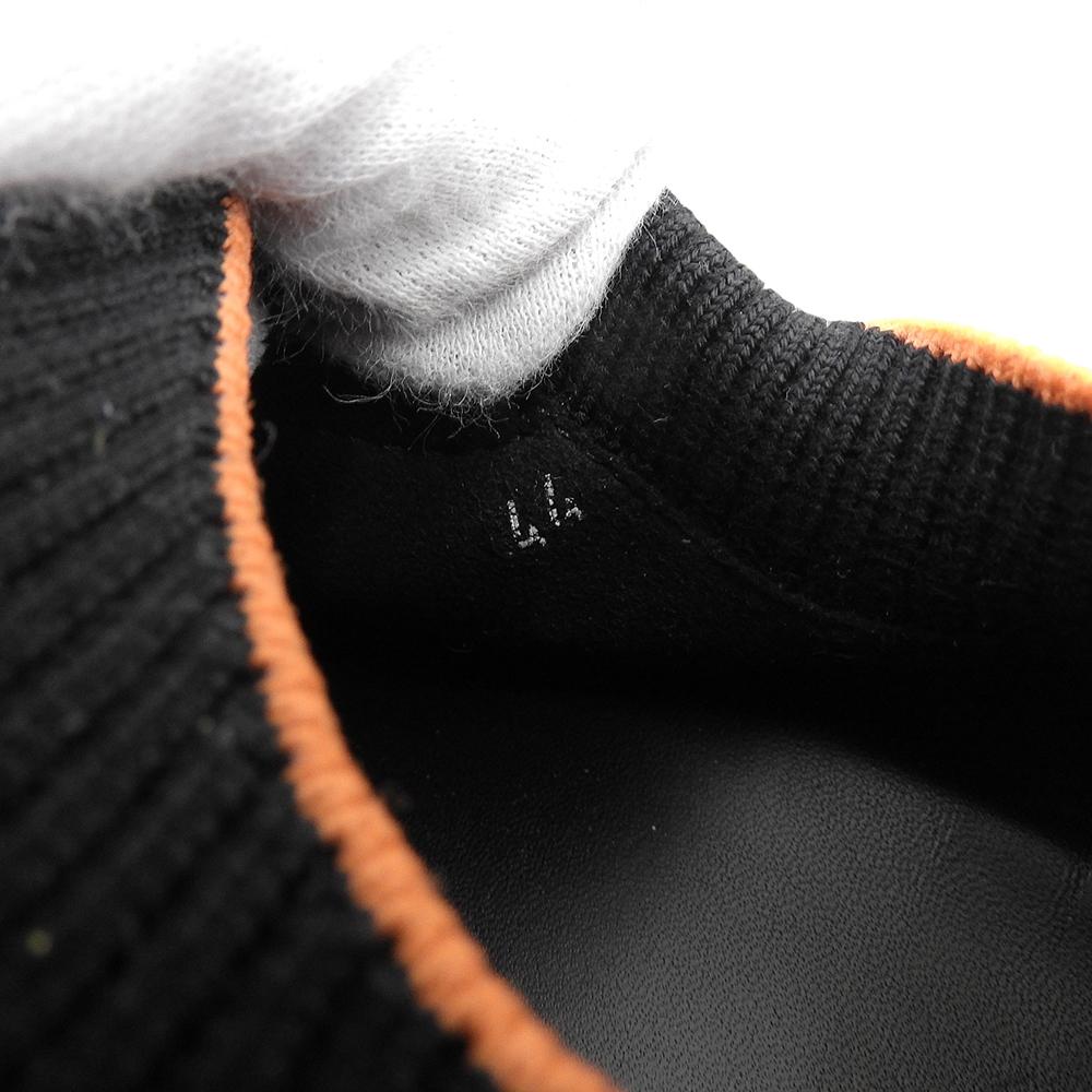 HERMES Men's Crew Sneakers, Suede and Knit Fabric, H Logo, Multicolor, Size 11.2" shoes 44 multicolorUsed