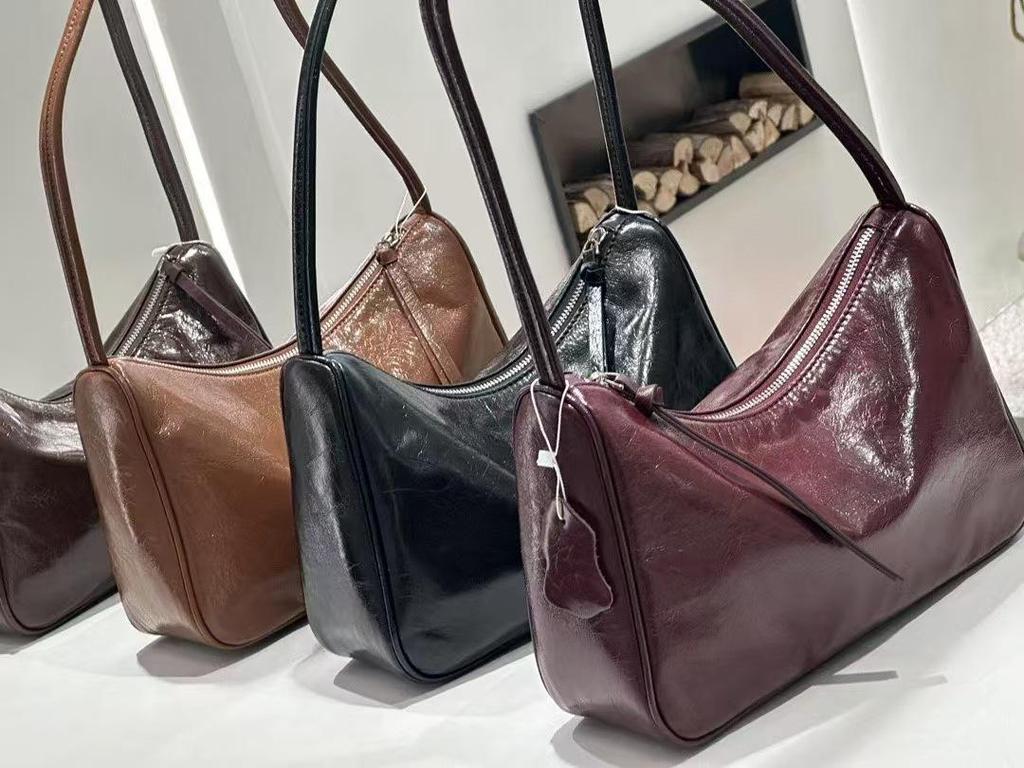 Genuine Leather Women's Crossbody Handbag - 2025 Fashion Large Capacity Dumpling Bag