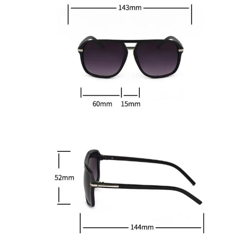 Vintage Large Frame Square Sunglasses Women Brand Designer Fashion Sun Glasses Men's Outdoor Driving Eyewear UV400