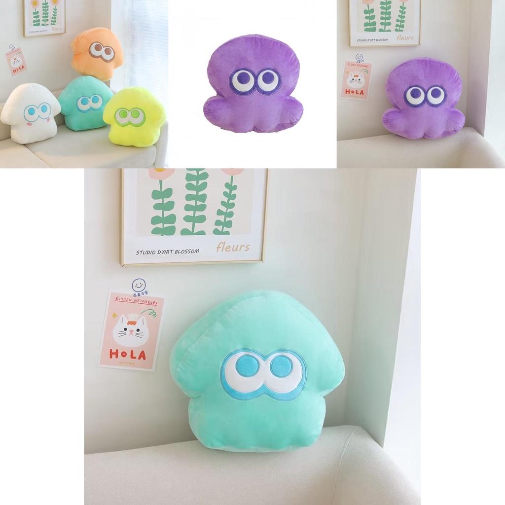 Splatoon Octopus Plush Pillow Cushion For Kids Orange Blue Yellow White Purple Red Dark Blue