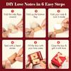 60pcs Mini Envelopes with Heart Stickers Love Notes Cards for Weddings Valentine's Day Romantic Gifts for Boyfriend Girlfriend