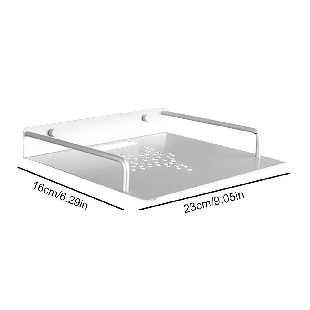 

ТВ-бокс Роутер Приставки Плеер Однослойная Алюминиевая Настенная Полка для Хранения Кронштейн Держатель Стойка Стеллаж серебряный