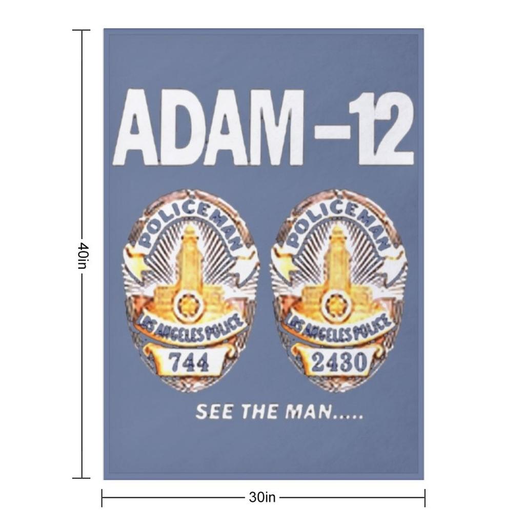 Adam-12 TV Series 70's Retro Throw Blanket Quilt Custom For Decorative Sofa Furry Blankets