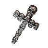 Vintage Skull Cross Pendant Necklace Gothic Jewelry With Adjustable Chain Unique Skull Jewelry Gift For Men And Women
