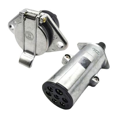 Flexible 24V 7 Hole Power Outlet Aluminum Socket Oxidation Resistant Auto Socket Suitable for Sturdy Trucks & Motorhomes