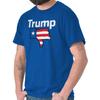 Donald Trump Dislike Thumbs Down USA Flag Womens or Mens Crewneck 100% Cotton T-shirt Mens Tees Top Tee