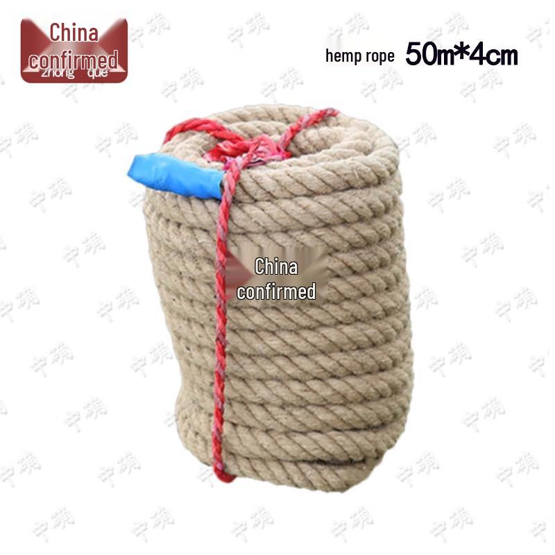 Heavy Duty Hemp Rope for Tug-of-War and Climbing