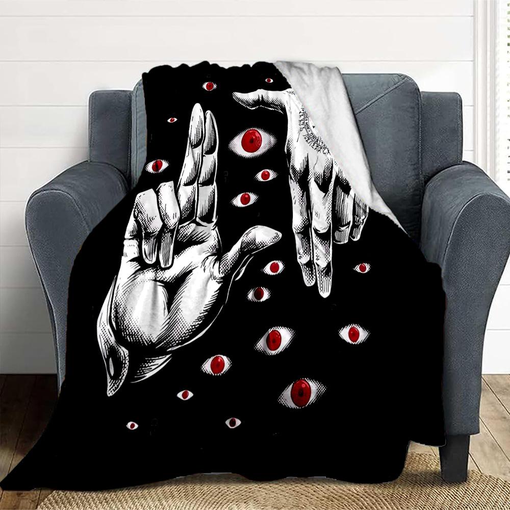 Eyes Power Flannel Blanket Throw Blanket Soft Warm Sofa Bed Camping Car home Decor Unique Christmas Gift C930261