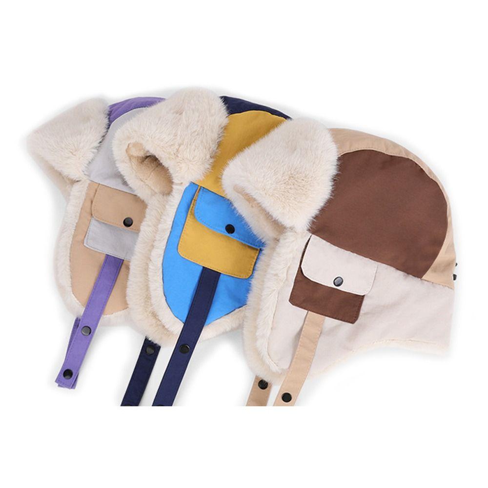 Winddichte Kinder-Wintermützen Warme Skimütze Modische Fliegermütze Kinder