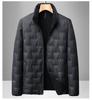 Men's Hooded Thickened Down Jacket with Detachable Liner - Warm Ski Suit for Middle-Aged and Young Adults