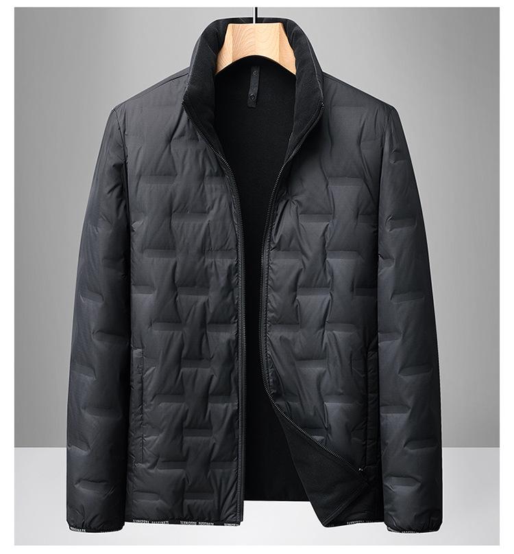 Men's Hooded Thickened Down Jacket with Detachable Liner - Warm Ski Suit for Middle-Aged and Young Adults