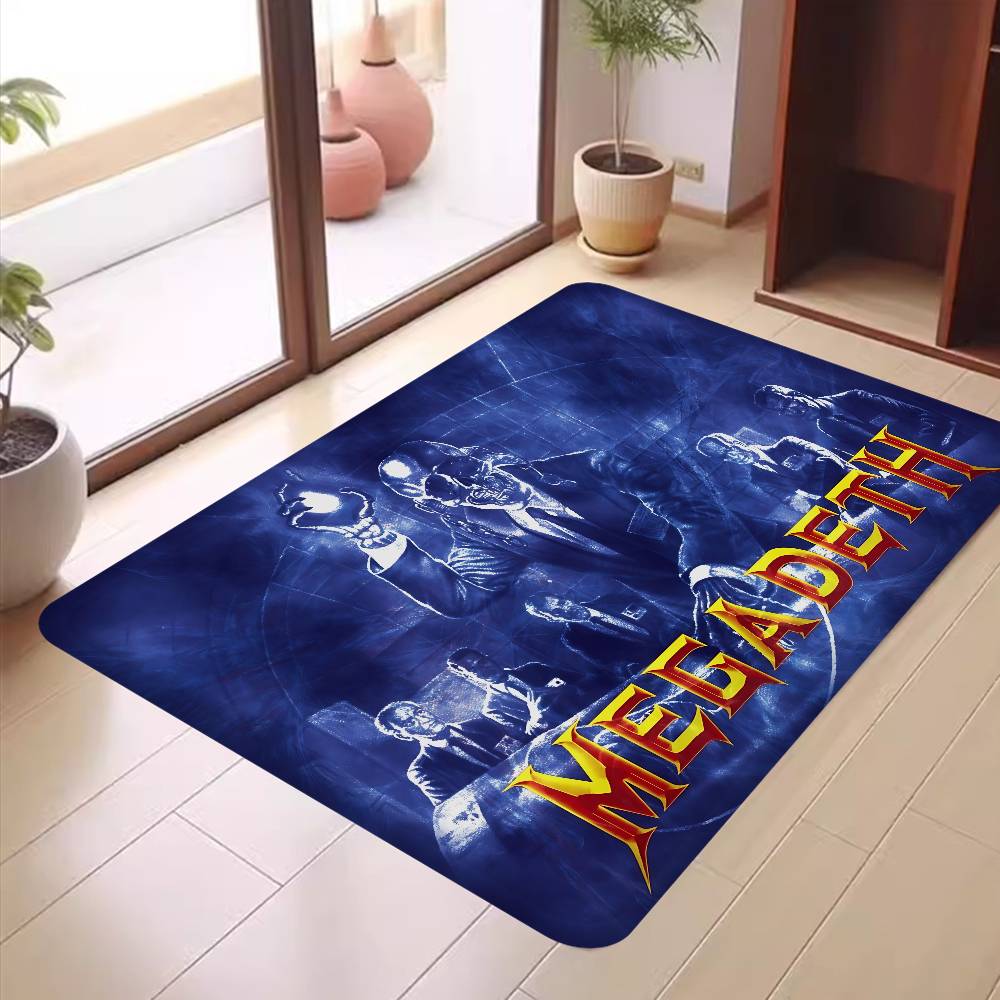 Band M-Megadeths Room Mats Cheaper Anti-slip Modern Living Room Balcony Printed Welcome Rug