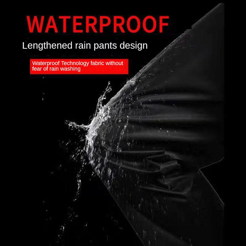 Full Body Raincoat And Rainpants Suit for Electric Bicycle & Motorcycle Reflective Split Design for Takeaway Riding Storm Protec