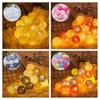 2m 10 Lamp Led Light  String 6cm Diameter Cotton Ball Lights Interior Outdoor Decoration Night