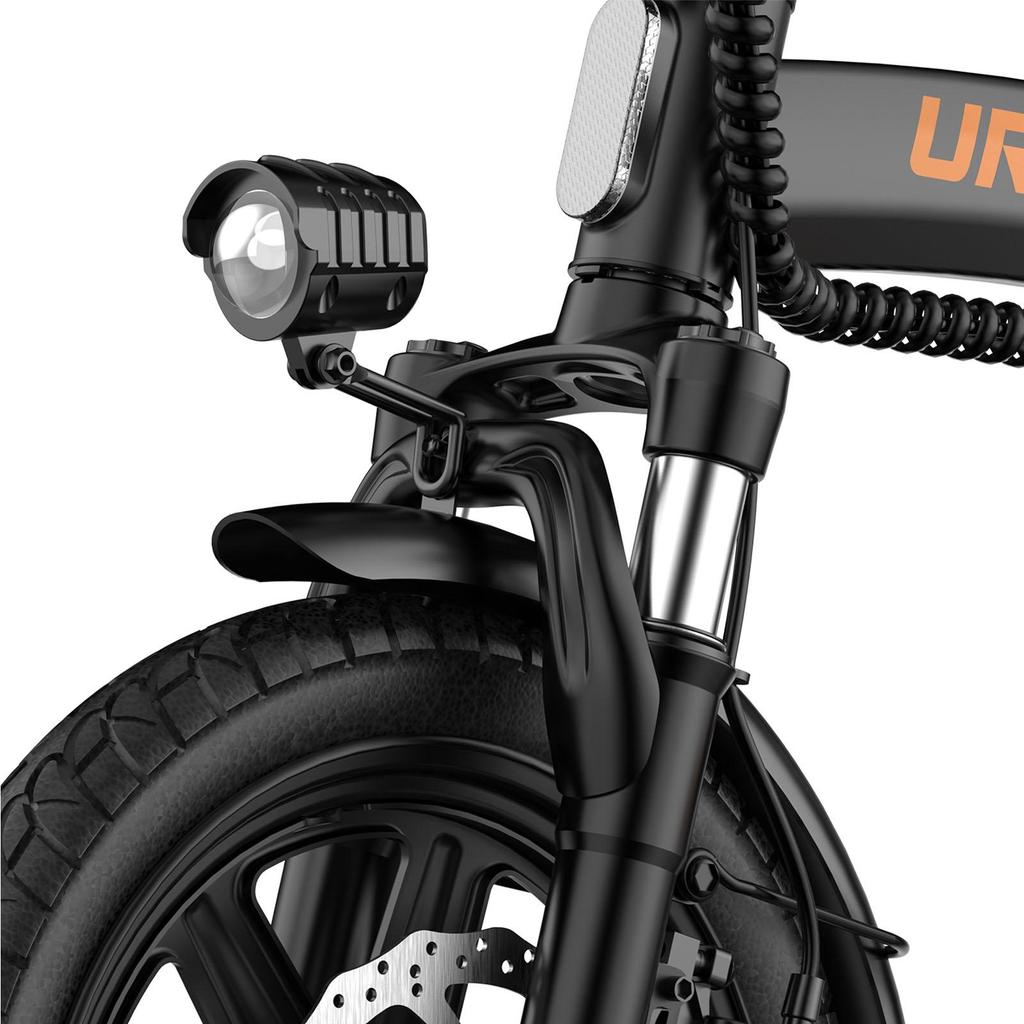 URLIFE F1L Adult Outdoor Folding E-Bike 48V7.5AH Battery 350W Motor City Electric Mountain Bicycle 14 Inch Off-Road Electric Bicycle