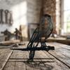 Metal Silhouette Flat Cutout Garden Decor Openwork Tree Stake for Homeowners, Gardeners, Yard,