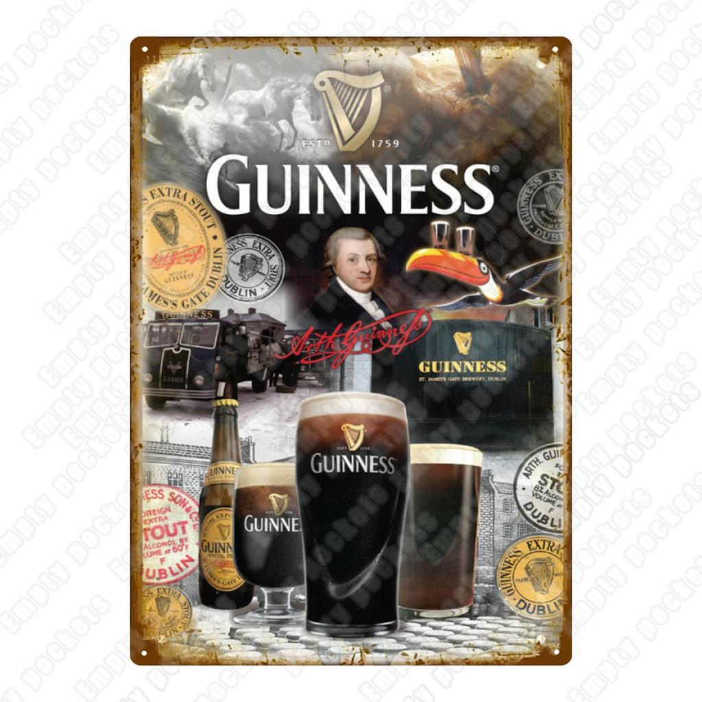 Moje dobrota Můj Guinness Plakát na kov Vintage Bar Hospoda Dekorativní plaketa Domácí dekorace Pivo Reklamní Nástěnné plechové cedule