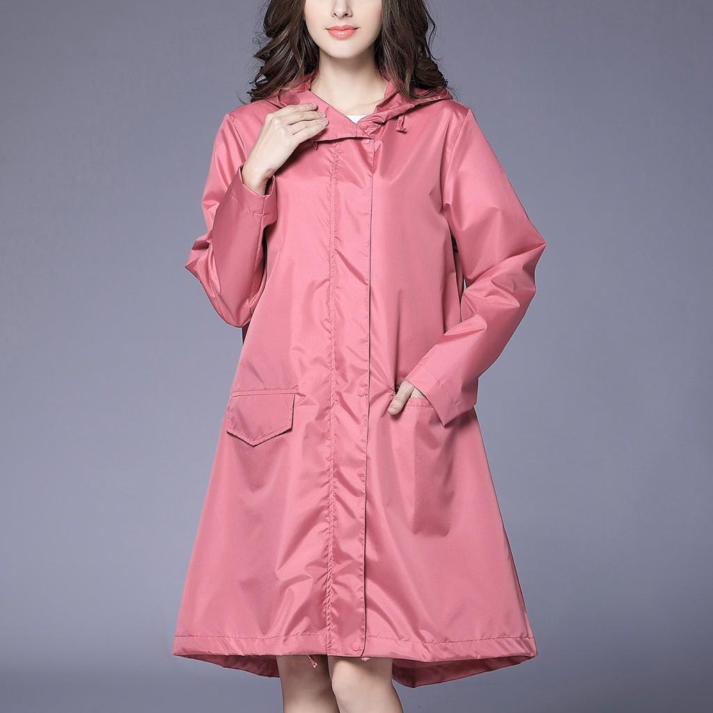 Women's Rain Jacket Outdoor Waterproof Windproof Coat Outwear