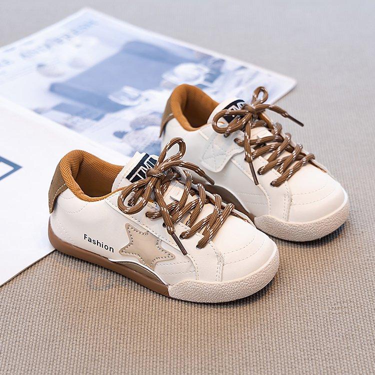 Korean Version of Children's Board Shoes 2025 Spring and Autumn New Fashion Stars Boys Versatile Casual Shoes Girls Breathable Sports Shoes
