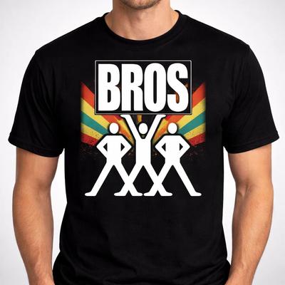 Funny Bros Tour Style Graphic T-Shirt Retro Humor Unisex S-3XL