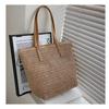 Simple Tote Bags New Women's Fashion Retro Grass Woven Bags Solid High Capacity Trend Versatile Lady Shoulder Bags Beach Bags