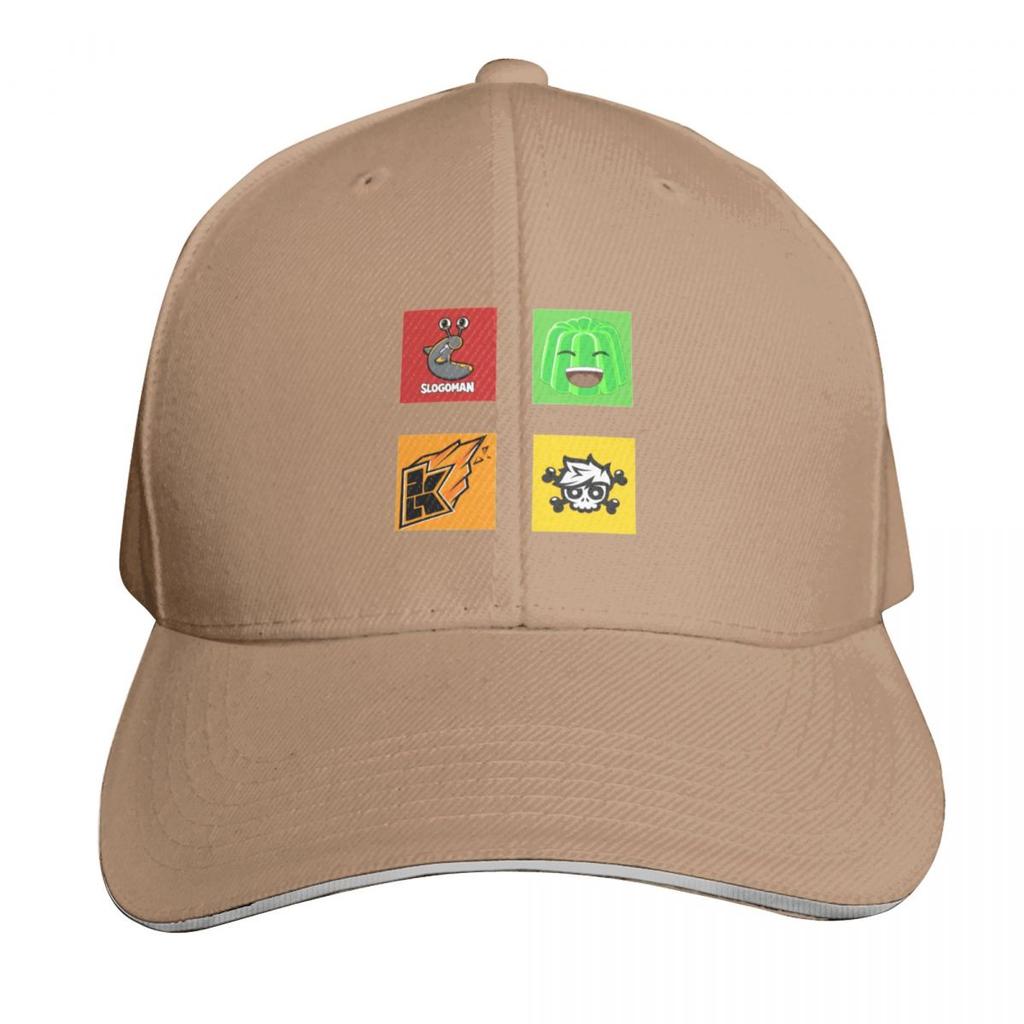 Slogo Jelly Crainer and Kwebbelkop Baseball Cap Black Cosplay Rave Winter Hat Women Hats Unisexs