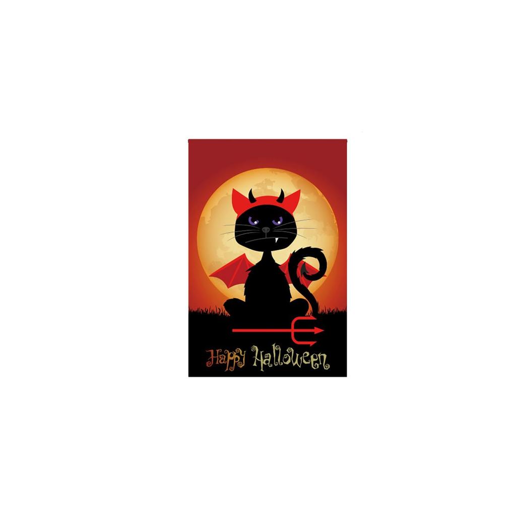 Halloween Welcome Garden Flag Double Sided For Indoor Yard Flag 17.7inx11.8in