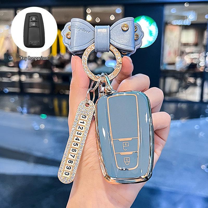 Toyota Key Case for Camry, RAV4, Wildlander, Levin, Crown, Lu Fang - Suitable Keychain Bag for Men and Women.