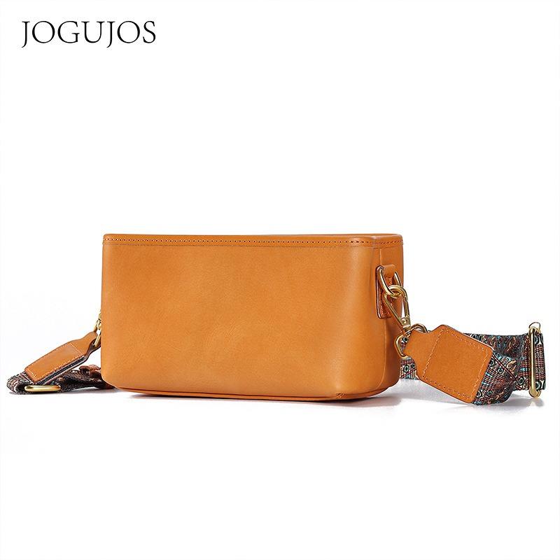 

JOGUJOS new leather shoulder bag large capacity horizontal shoulder satchel high sense women s messenger shoulder bag