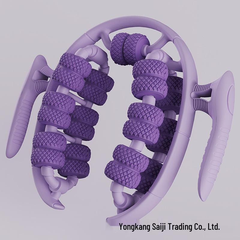 26-Wheel Ring Leg Massager: Relax Calf Muscles, Slim Legs, and Enhance Beauty with This Yoga Massage Roller