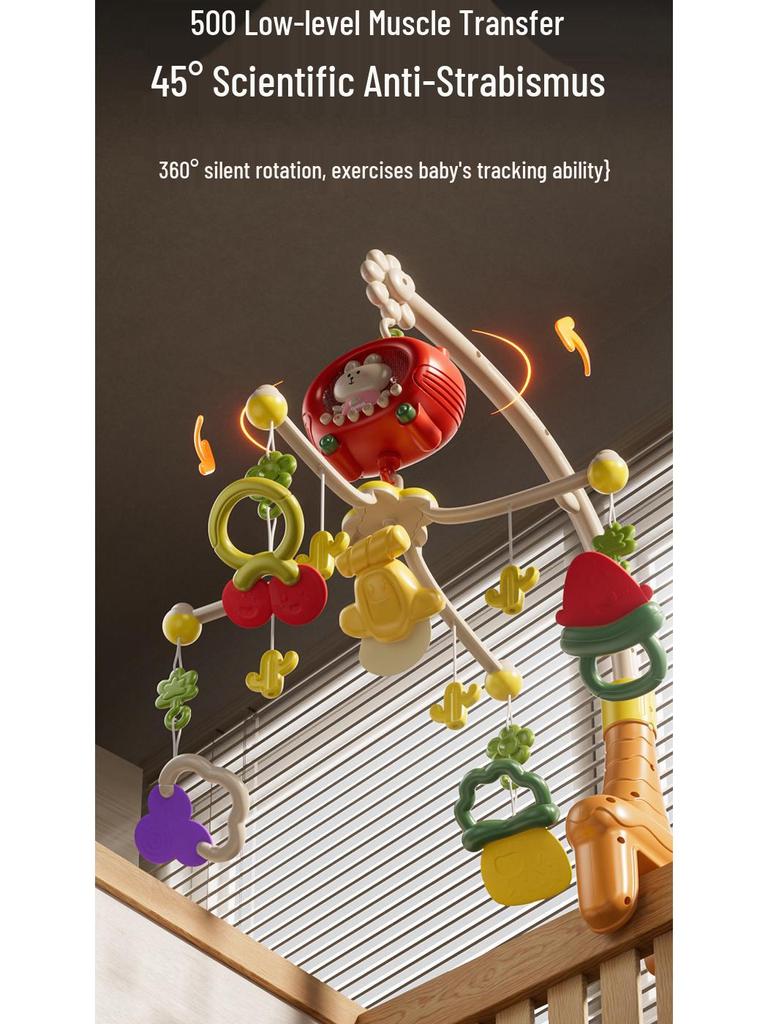 Musical Rotating Projection Crib Mobile for Newborns (0-3 Years)
