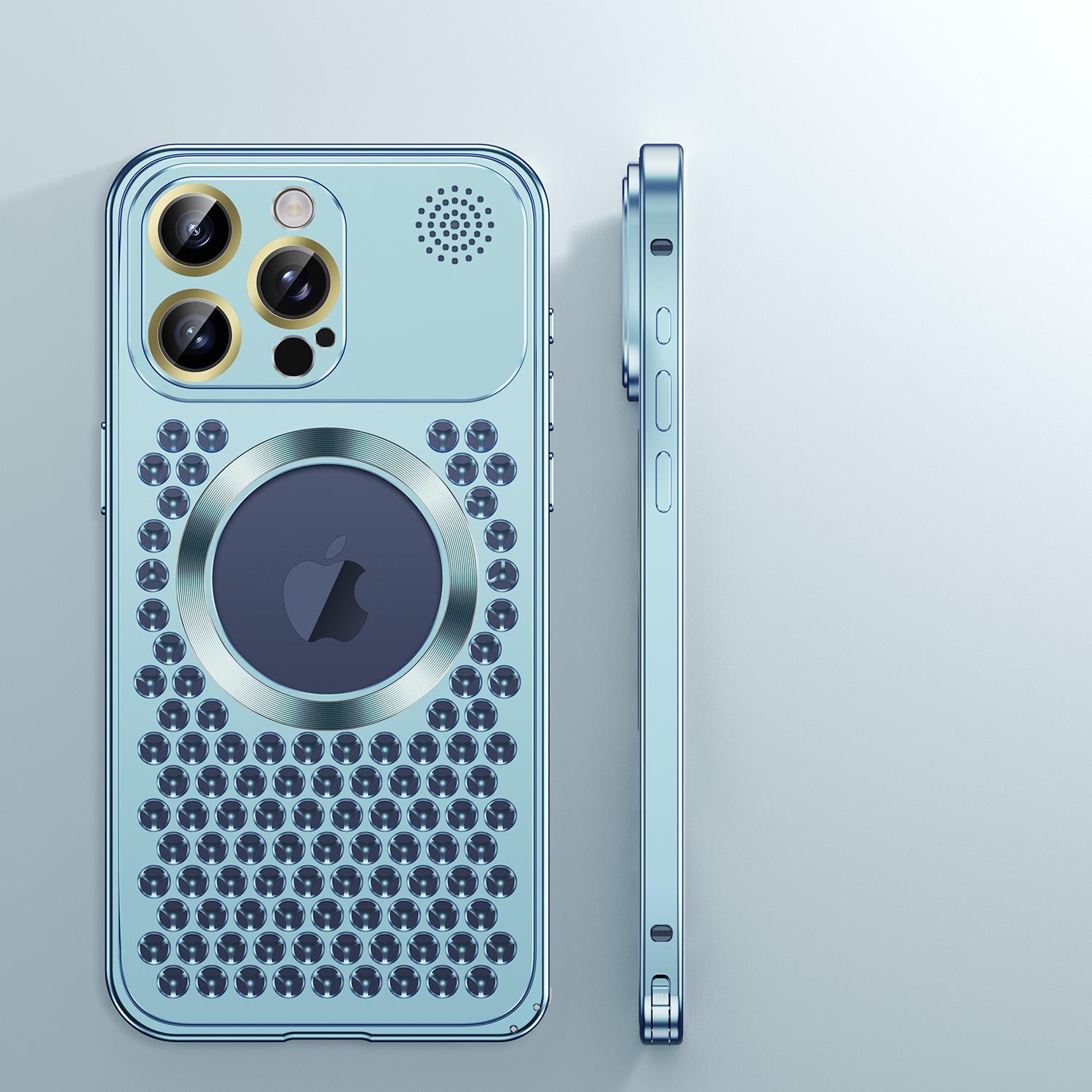 

15Promax Aromatherapy Spring Buckle Case: All-Aluminum, Drop-Proof, Fully Enclosed, Compatible with iPhone 14 iPhone 12