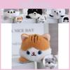 Cute Cartoon Plush Dog And Cat Pendant Keychain Soft Toy Stylish Accessory