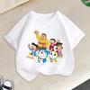 Doraemons Series Boys Girls Short Sleeve Top Summer Hot Cartoon T-shirt Cute Kids Base Clothes O-neck Funny Birthday Gift
