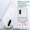For Samsung A36/56 Anti-scratch Magnetic Two-in-one Transparent Mobile Phone Case Acrylic A06 5g Protective Cover