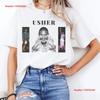 Usher T Shirt Vintage Fan Halloween Merch Vintage Washed Casual Graphic Homme Slightly Comfortable Unisex Stretched Streetwear