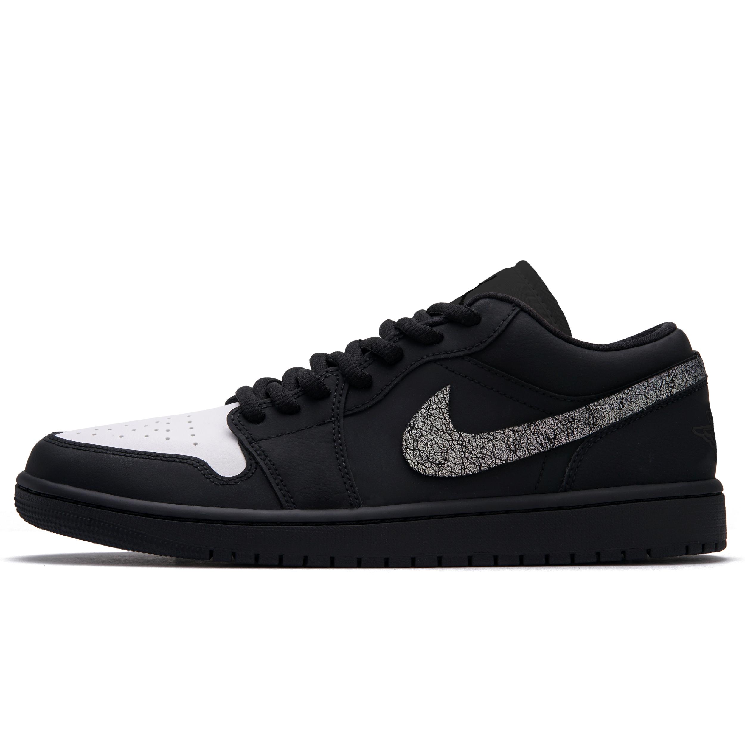 

Jordan Air Jordan 1 Void 3.0 Abrasion Resistant Low top Vintage Basketball Shoes Men s Black White 553558-093(Team734pp-3.0) 45