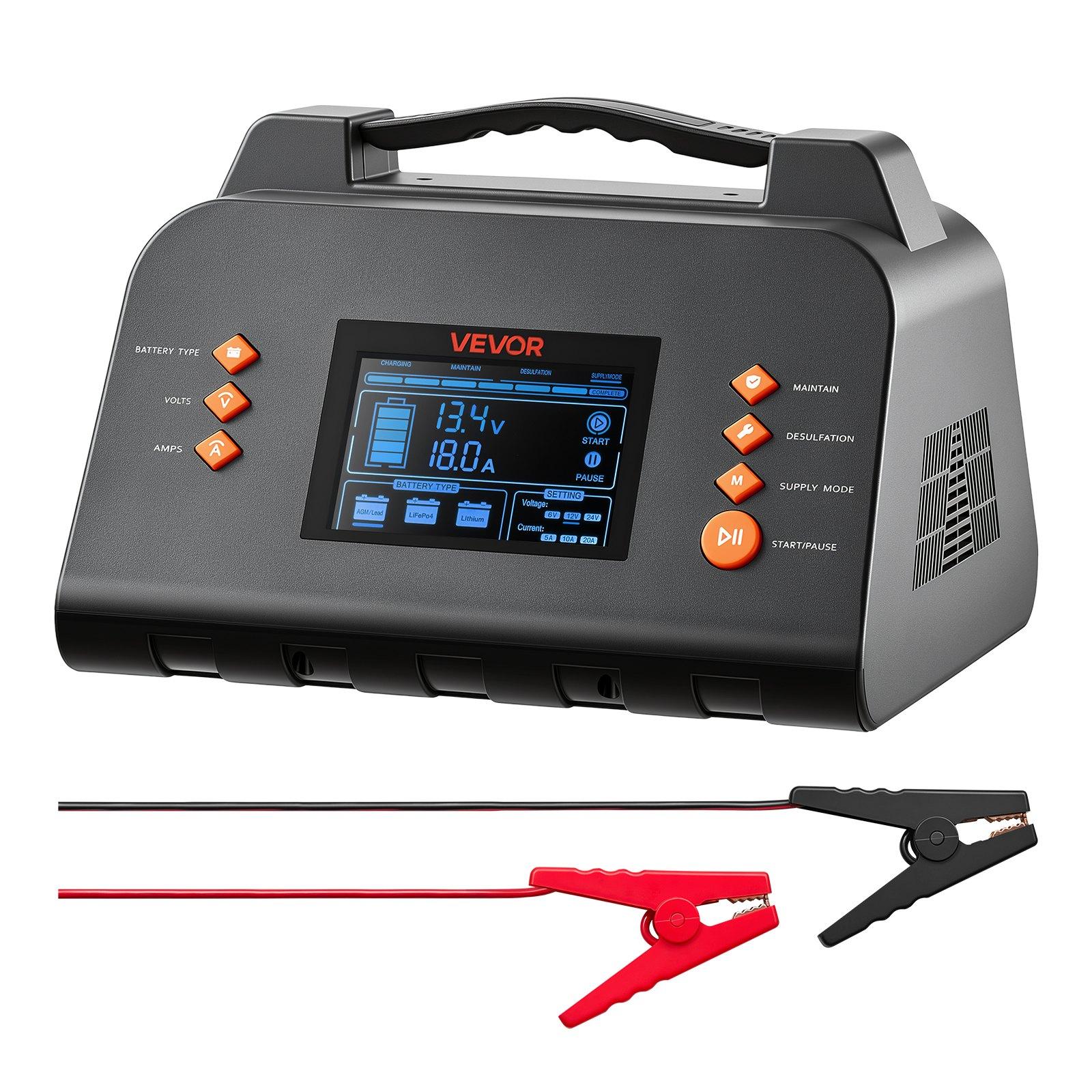VEVOR Smart Battery Charger 20A 6V