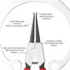1Pcs 5/7/9inch Straight Tip Pliers  for Removing Installing Puller Locking Rings Shafts