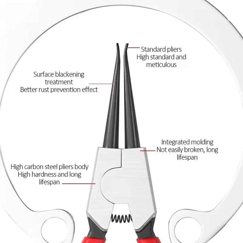 1Pcs 5/7/9inch Straight Tip Pliers  for Removing Installing Puller Locking Rings Shafts