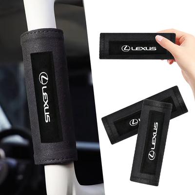 1/2pcs Car Roof Armrest Decoration Soft Suede Cover For F-SPORT ES RX NX LS UX LM LX GX LC RZ IS CT GS RC HS SC TX