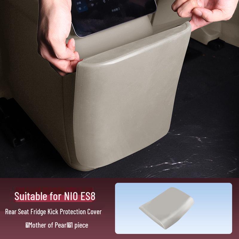 NIO ES8 Refrigerator Kick Protection Mat: Fits 26 Models, Second Row Center Console Anti-Dirt Cover for Car Interior.