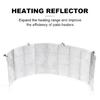 Patio Effective Heater Reflector Shield, Heat Focusing Reflector For Round Natural Gas And Propane Patio Heaters Outdoor