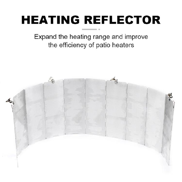 Patio Effective Heater Reflector Shield, Heat Focusing Reflector For Round Natural Gas And Propane Patio Heaters Outdoor