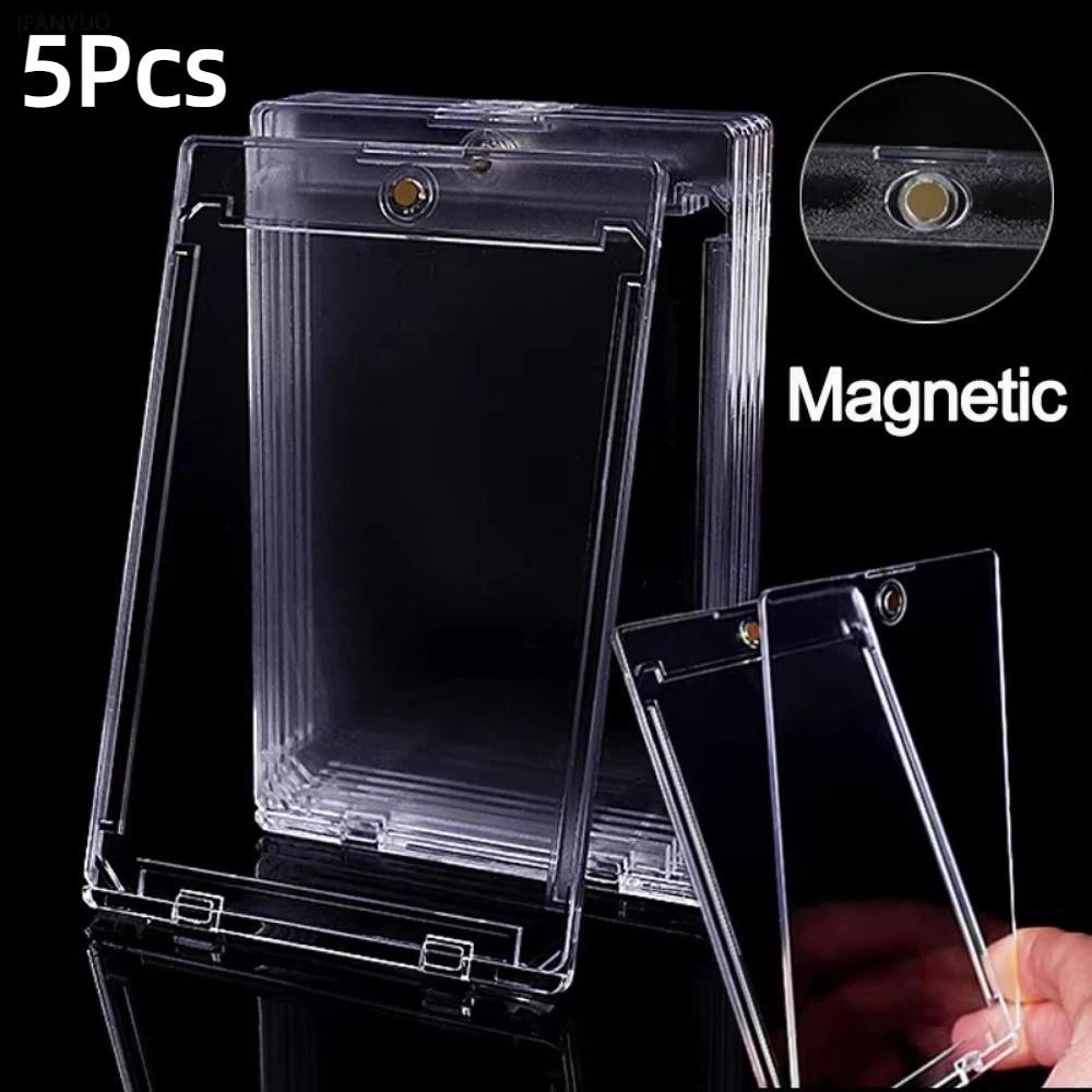 5Pcs Hard Plastic Material Idol Photo Cards Protector Players Collection